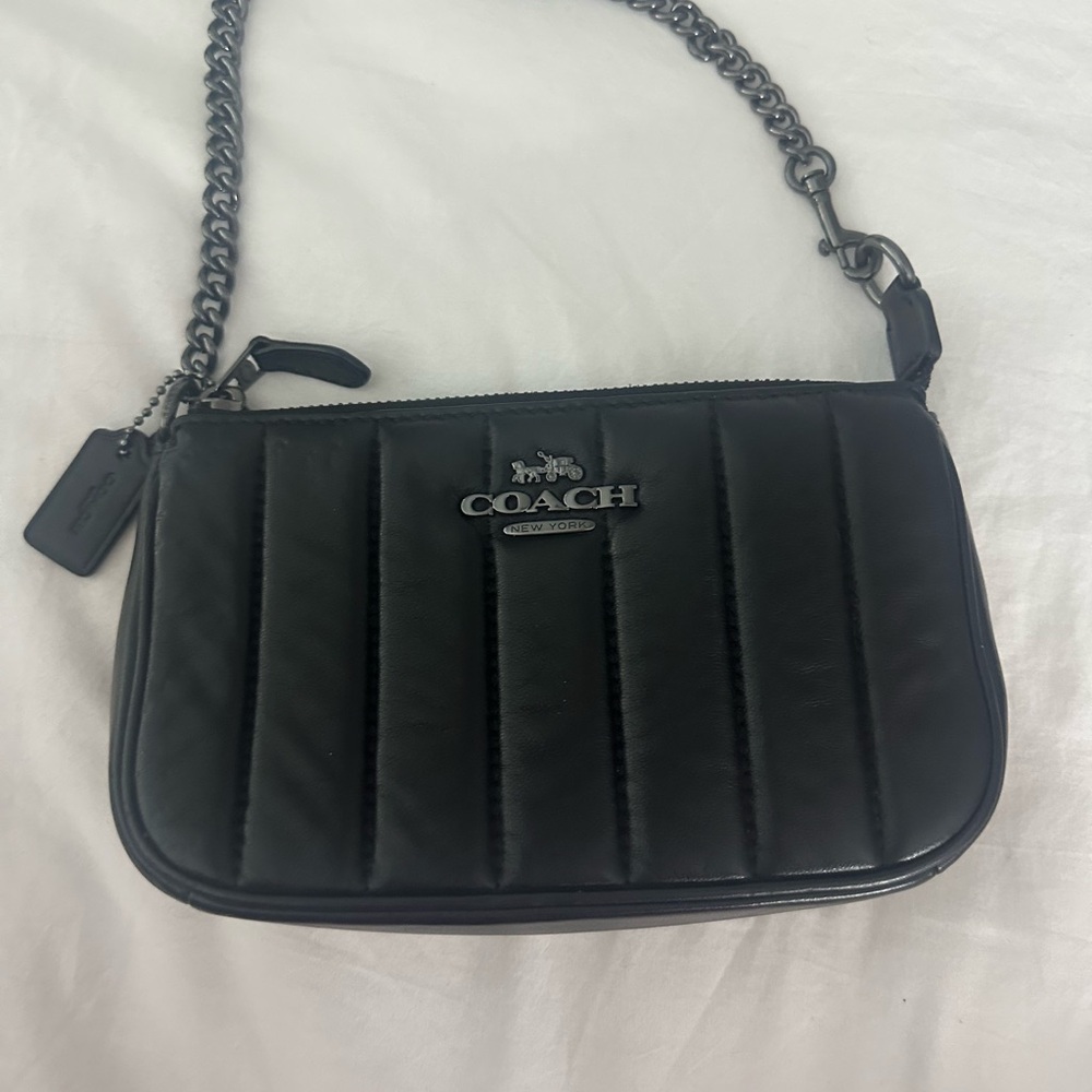 Coach Black Quilted Shoulder Bag